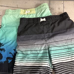Lot of 2 Old Navy Youth Large (10-12) Mesh Lined Swim Trunks Shorts